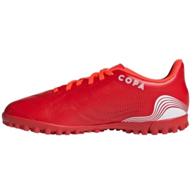 Botas de fútbol adidas Copa Sense.4 Tf Jr FY6166 rojo rojo