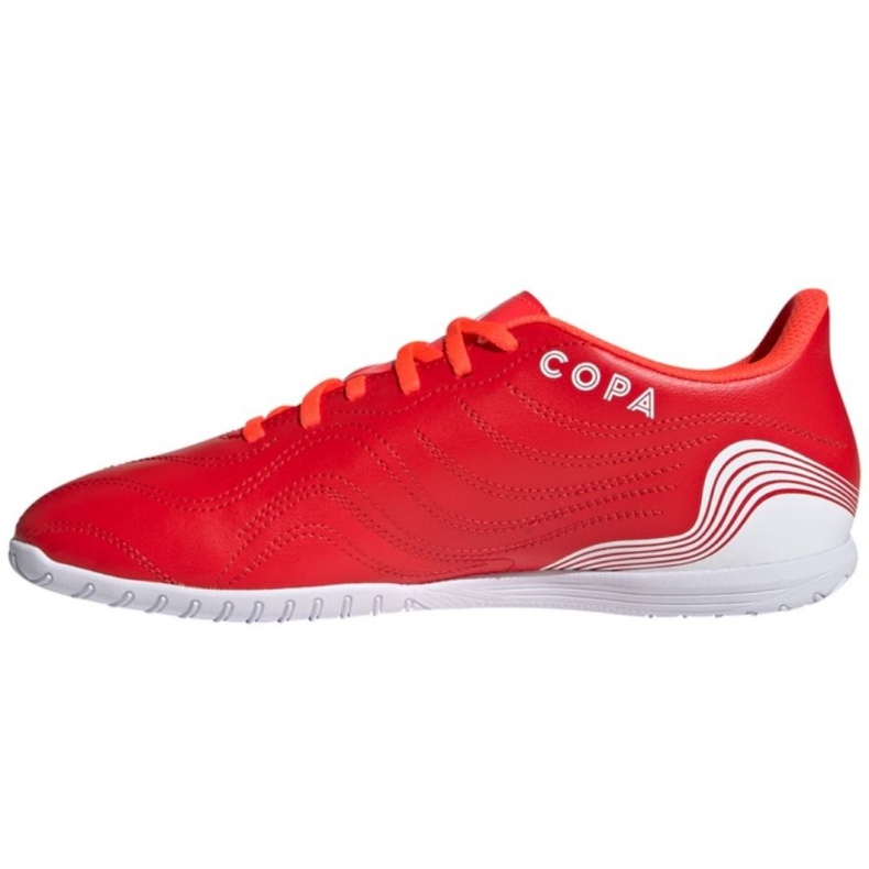 Botas de fútbol adidas Copa Sense.4 In M FY6181 rojo naranjas y tintos