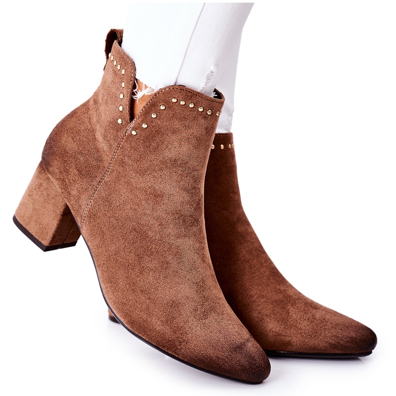 Vinceza Botas de Mujer Ante Beige Brinlack marrón