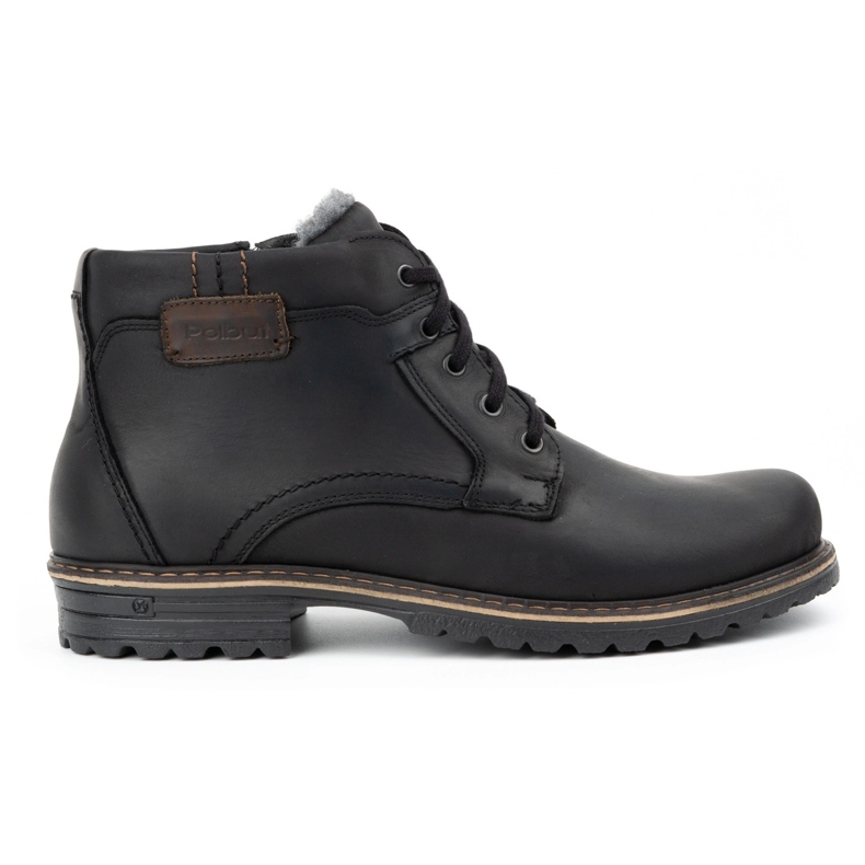 Polbut Botas de nieve para hombre J35 negro