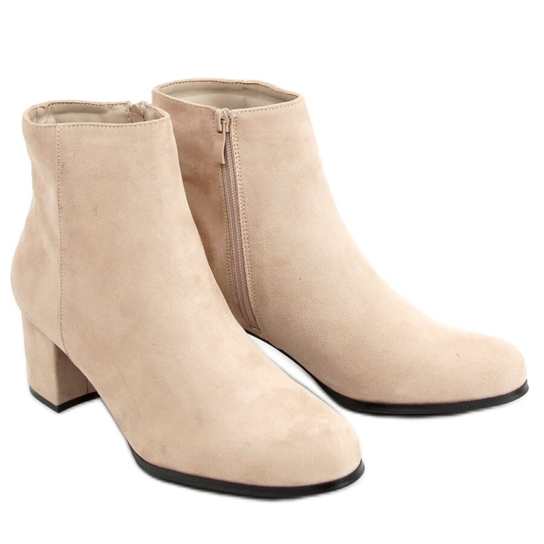 Tacones beige MM788 Botas caqui Tacones beige MM788 Botas caqui