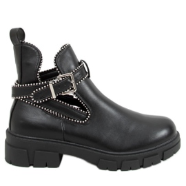 Negro Botas recortadas negro 20223C-18 Negro