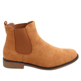Camel SP99 Botines Chelsea de ante camel marrón