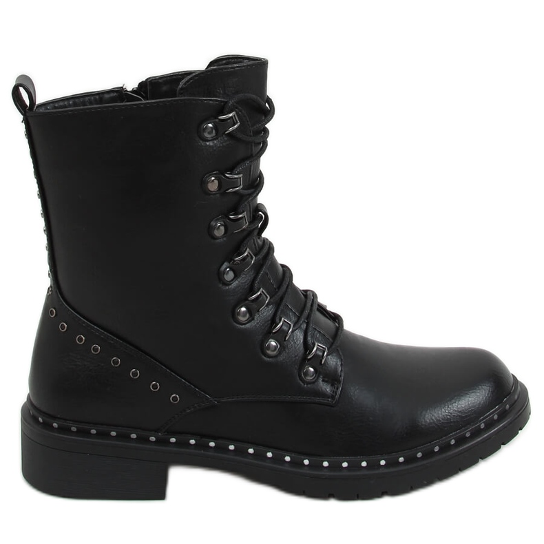 Black XJ-53 Black botas de trabajo negro