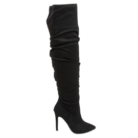 Botas negras sobre un alfiler negro RF296 negro