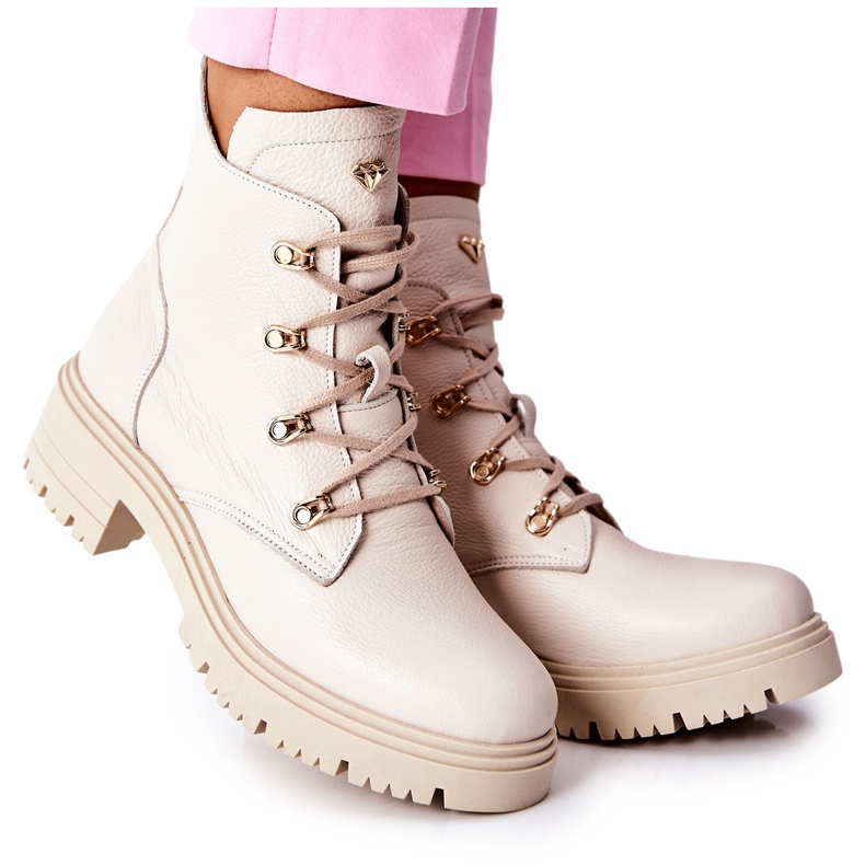 Botas Mujer Ante Beige Nicole 2674