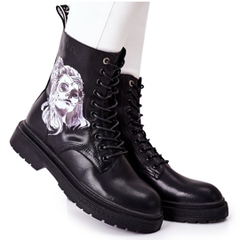 Botas de Mujer con Estampado GOE II2N4046 Negro