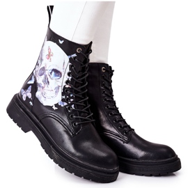 Botas de Mujer con Estampado GOE II2N4045 Negro