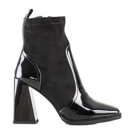 S. BARSKI Botas con tacón trapezoidal S.BARSKI negro