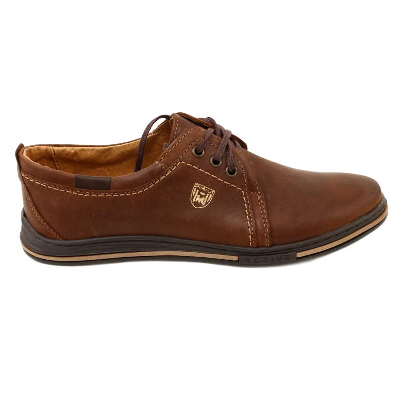 Polbut Zapatos hombre piel 343 DK.Camel marrón Polbut Zapatos hombre piel 343 DK.Camel marrón