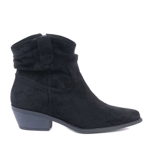 Botas de vaquero negras en el poste Bowi Bowi negro