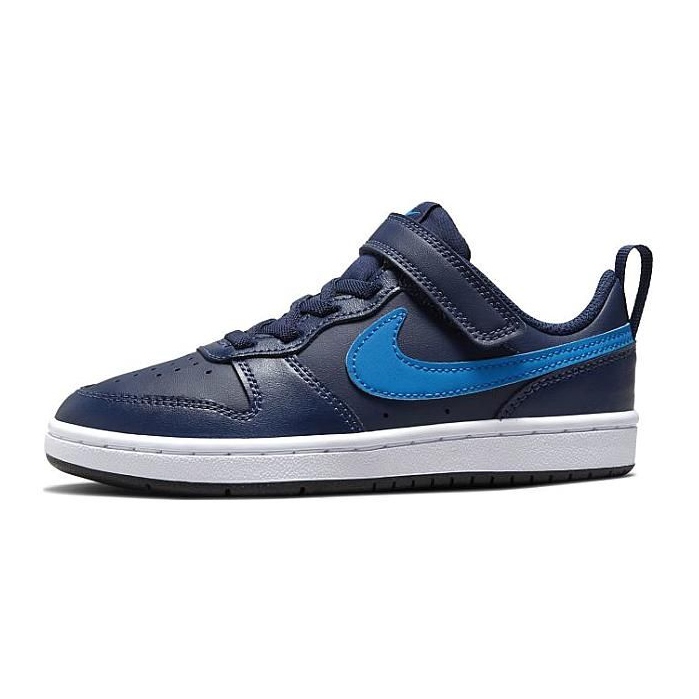 Zapatillas Nike Court Borough Low 2 (PSV) Jr BQ5451-403 azul marino rosado