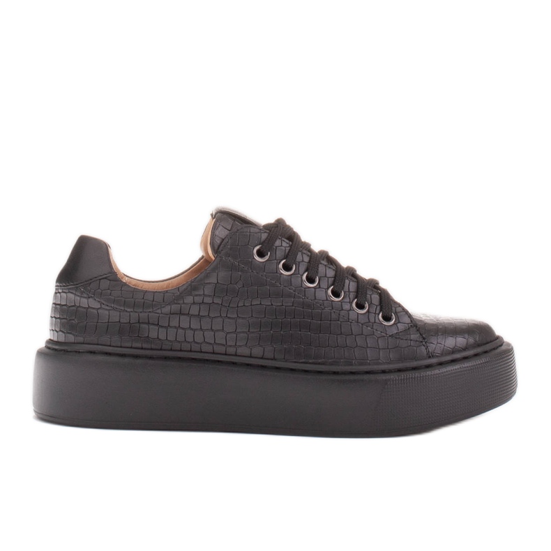 Marco Shoes Zapatillas de napa ligera negro