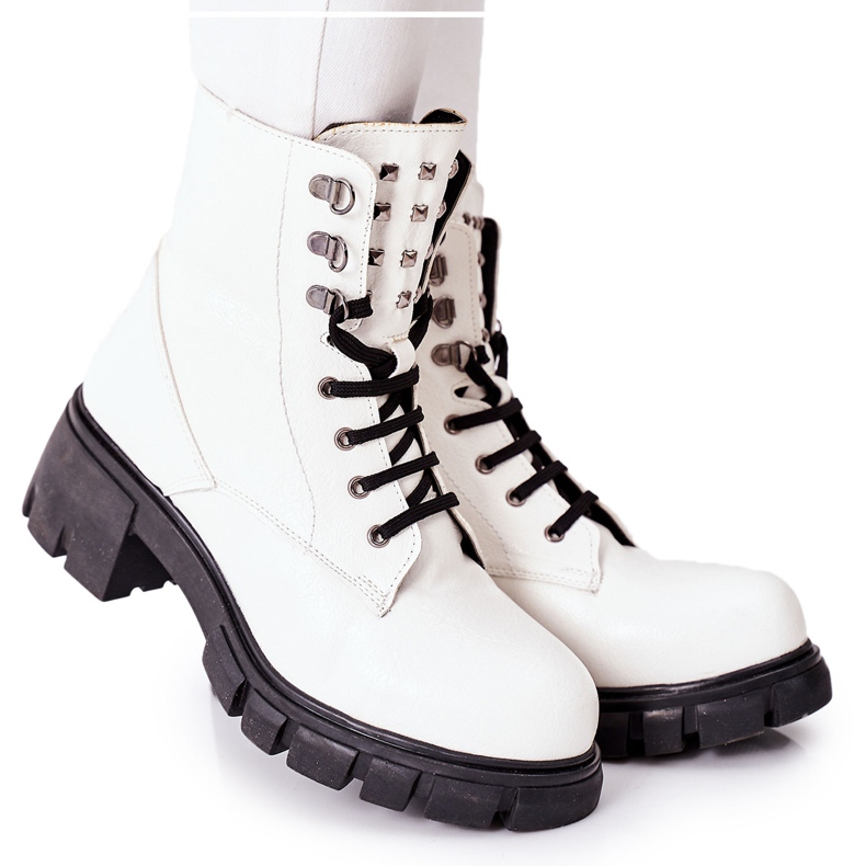 NAVY DOT Botas Mujer Trapers Glany White Clethra blanco NAVY DOT Botas Mujer Trapers Glany White Clethra blanco