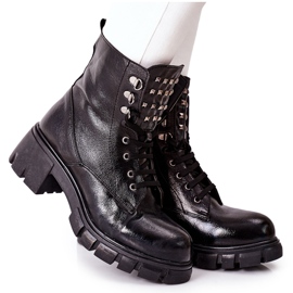 Botas Mujer Trappers Glany Black Clethra negro