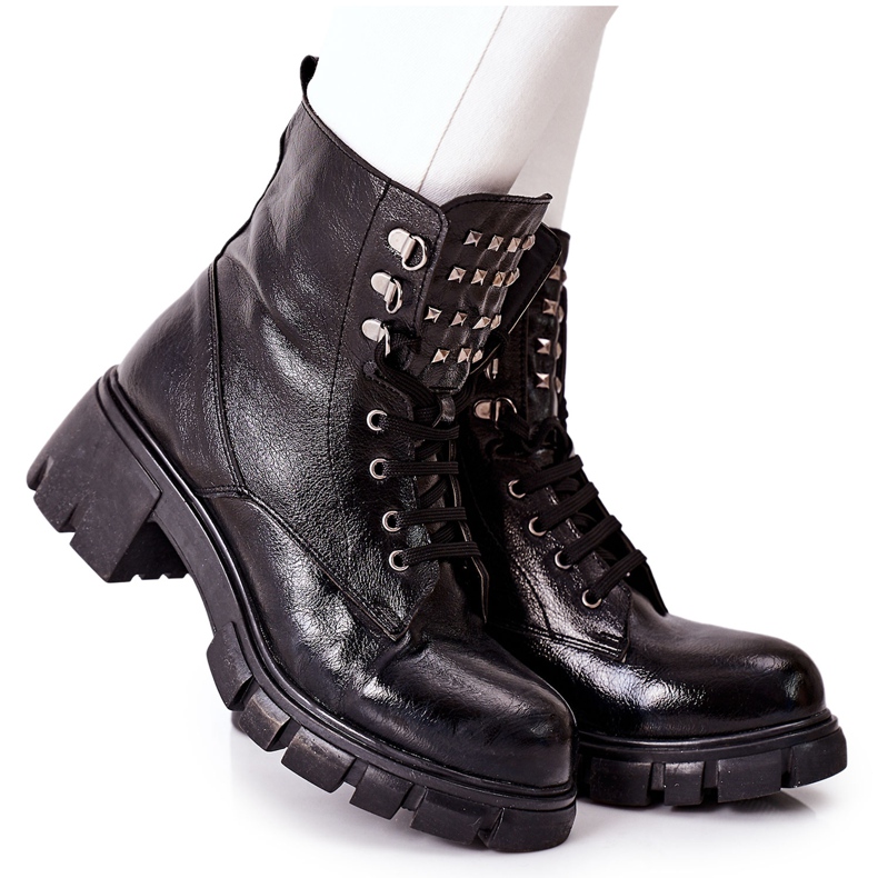 Botas Mujer Trappers Glany Black Clethra negro
