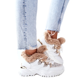 Zapatos deportivos con aislamiento para mujer White Heart Beats blanco
