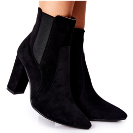 PG1 De Mujer Ante Botas Con Tacón Negro Kastren PG1 De Mujer Ante Botas Con Tacón Negro Kastren