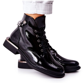 Botas Calientes Lacadas Sergio Leone Negro BT405