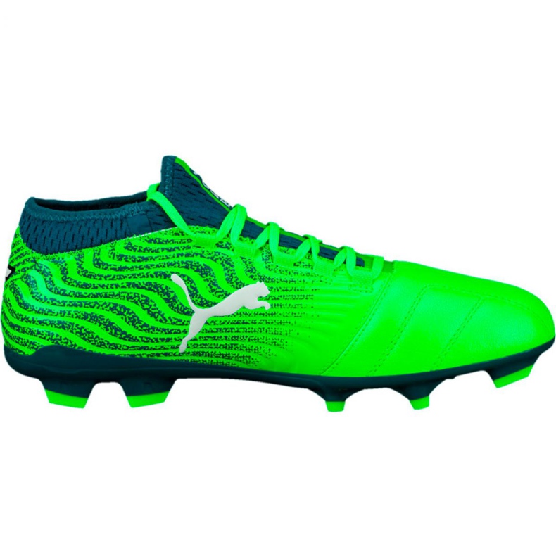 Botas de fútbol Puma One 18.3 Fg M 104538 04 multicolor verde Botas de fútbol Puma One 18.3 Fg M 104538 04 multicolor verde