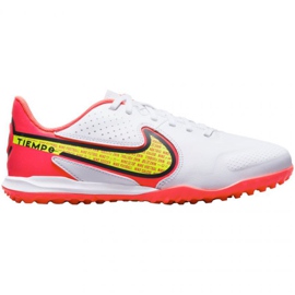 Nike Tiempo Legend 9 Academy Tf Jr DA1328 176 zapatos de fútbol blanco blanco