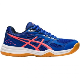 Zapatillas de voleibol Asics Upcourt 4 W 1072A055 412 azul rosado azul