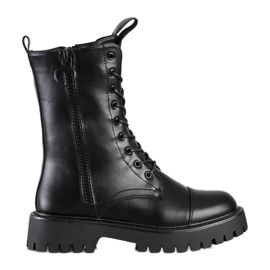 SHELOVET Botas negras clásicas negro