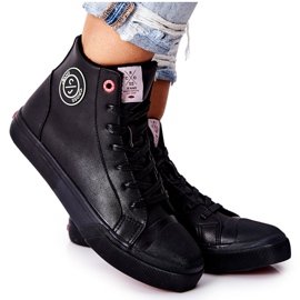 Zapatillas de deporte con aislamiento para mujer Cross Jeans High Black II2R4009C negro