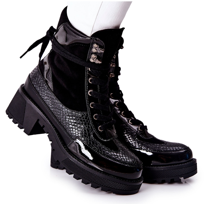 PG1 Botas de mujer Black Katana negro