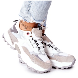 Zapatos Deportivos Mujer Cross Jeans Blanco y Gris II2R4020C