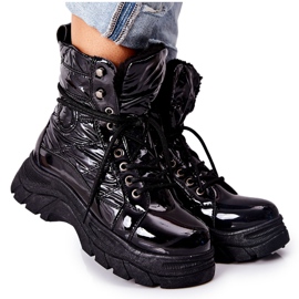 Vinceza Ismobe Black Trappers para mujer negro