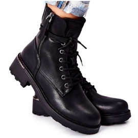 Botas altas negras con cremalleras Maisa negro