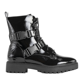 Botas de charol negras para mujer de Ferland negro