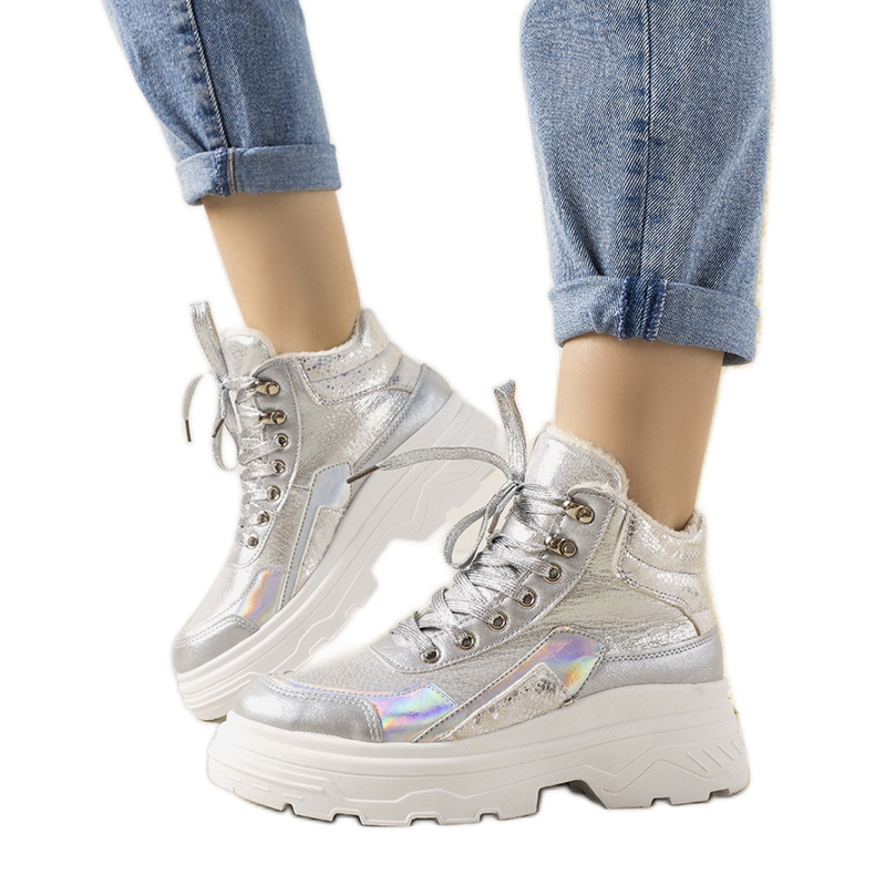 Zapatillas de invierno plateadas Doyon plata Zapatillas de invierno plateadas Doyon plata