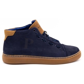 Polbut Zapato piel hombre 2110 azul marino