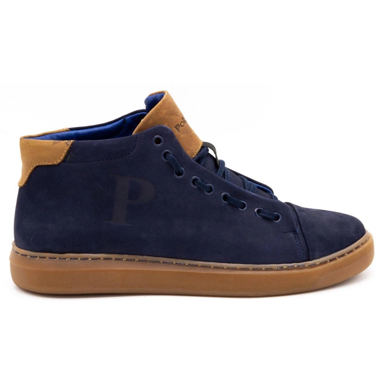 Polbut Zapato piel hombre 2110 azul marino