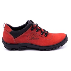 Olivier Zapatos de trekking hombre 7109 rojo