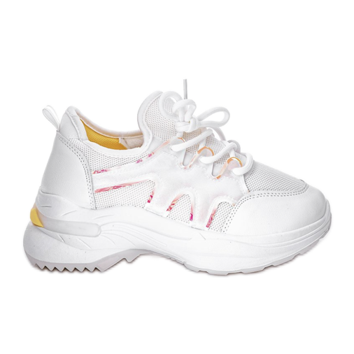 Zapatos feos blancos con suela gruesa de Ellen Zapatos feos blancos con suela gruesa de Ellen