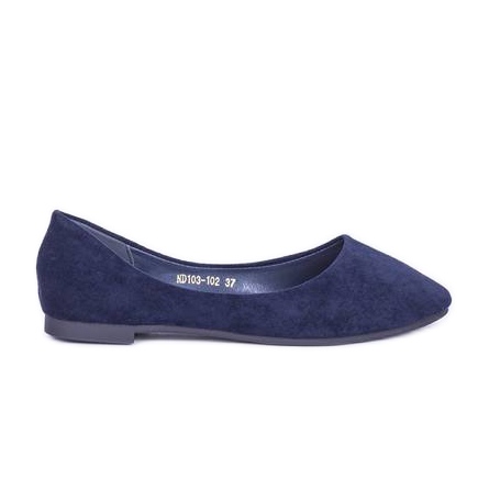 Bailarinas azul marino con puntera almendra de Betty