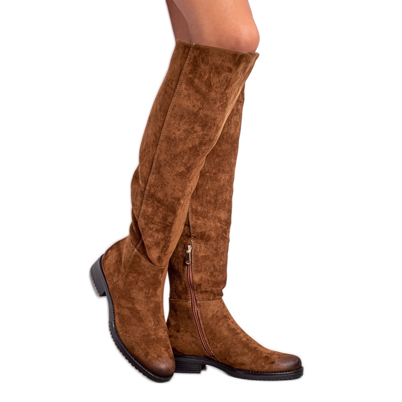 Botas VINCEZA de ante casual marrón