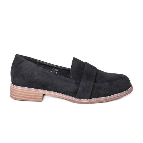 Señores negros sobre un tacón plano Georgia Señores negros sobre un tacón plano Georgia