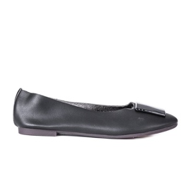 Bailarinas negras con parte superior Brook suave negro