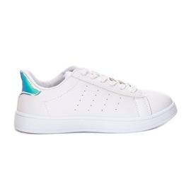 Deportivas blancas adornadas con Deb blanco