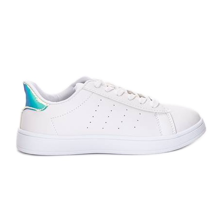 Deportivas blancas adornadas con Deb blanco Deportivas blancas adornadas con Deb blanco