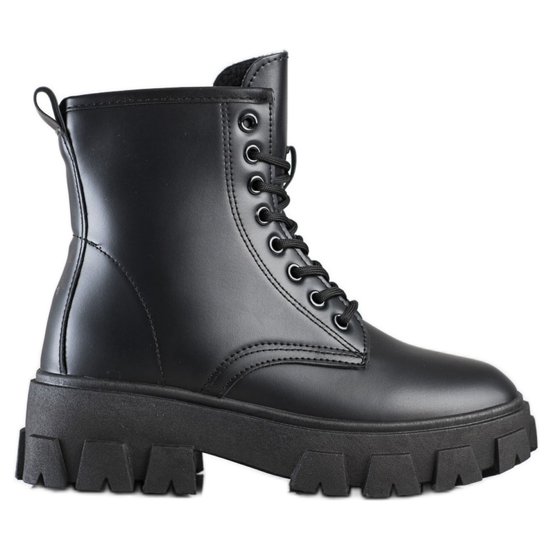 Diamantique Trappers de botas clásicas negro