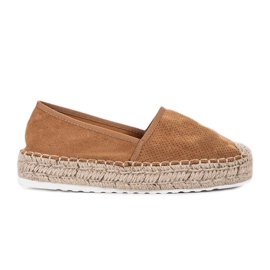 Alpargatas camel en la plataforma de la Sra. Nicki beige marrón