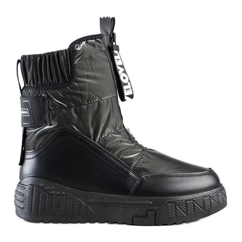 Seastar Botas de nieve en el control deslizante negro Seastar Botas de nieve en el control deslizante negro