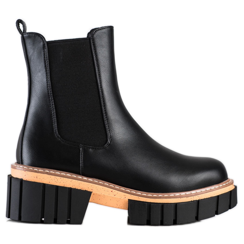 Seastar Botines Chelsea en la plataforma de moda negro