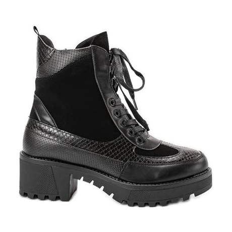 Negro Tacones planos Black Vel