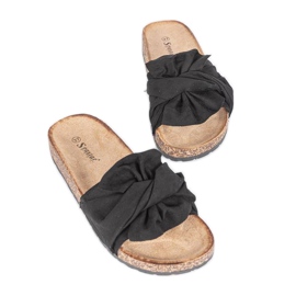 Zapatillas negras con lazo Step Of Pleasure negro Zapatillas negras con lazo Step Of Pleasure negro
